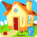 sweet house cleaning game android application logo